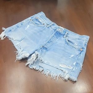 Agolde Parker distressed shorts